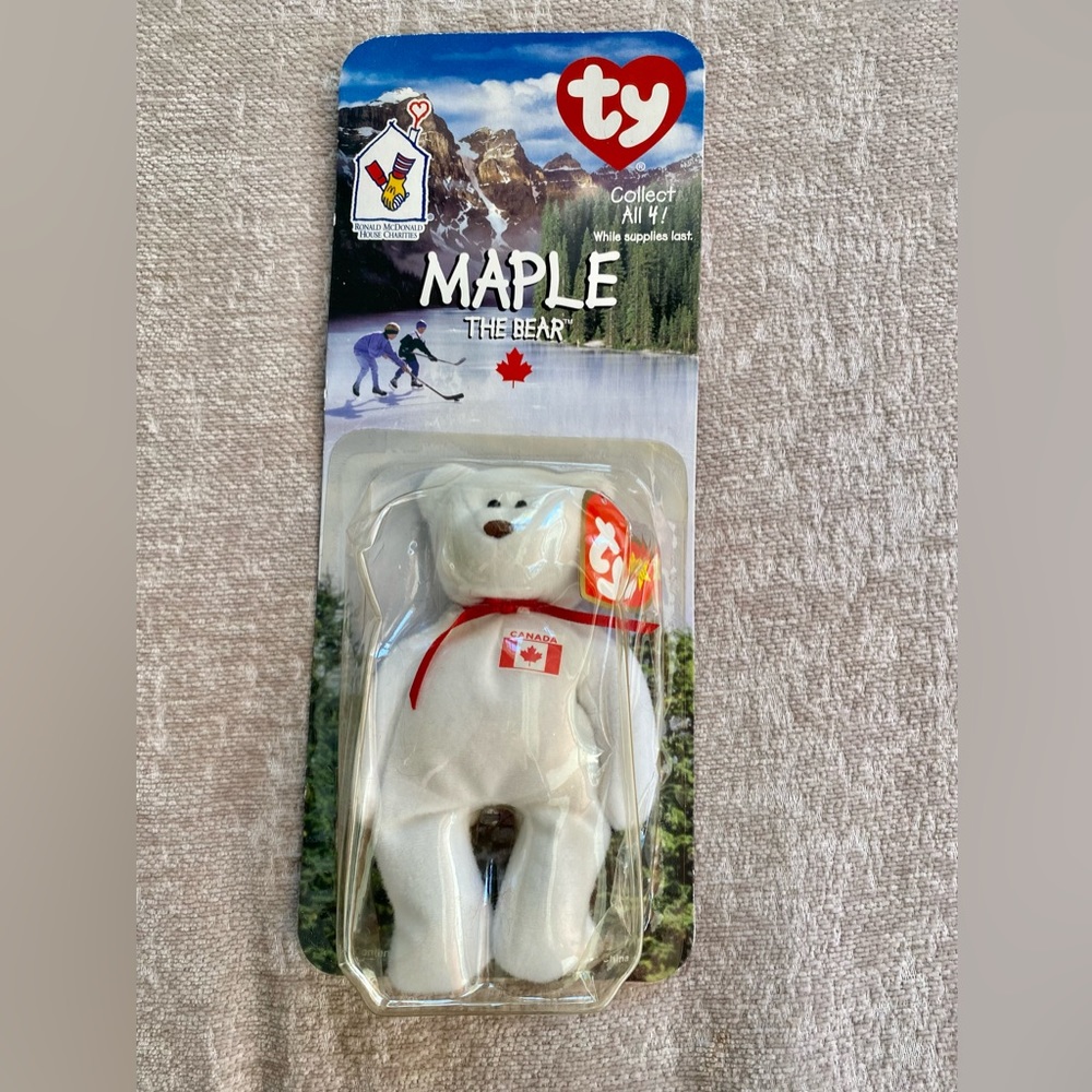 Maple ty beanie bear by McDonald's one size